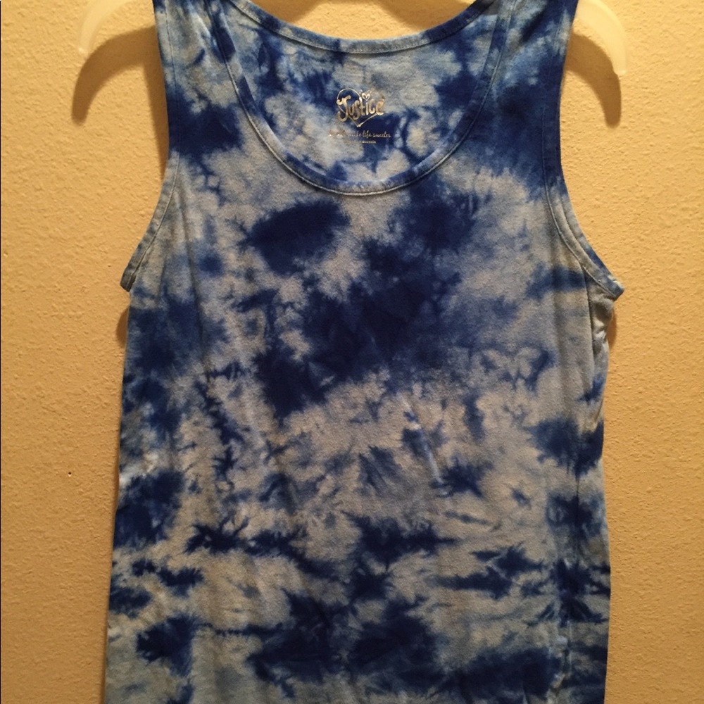 JUSTICE TIE DIE TANK TOP!
